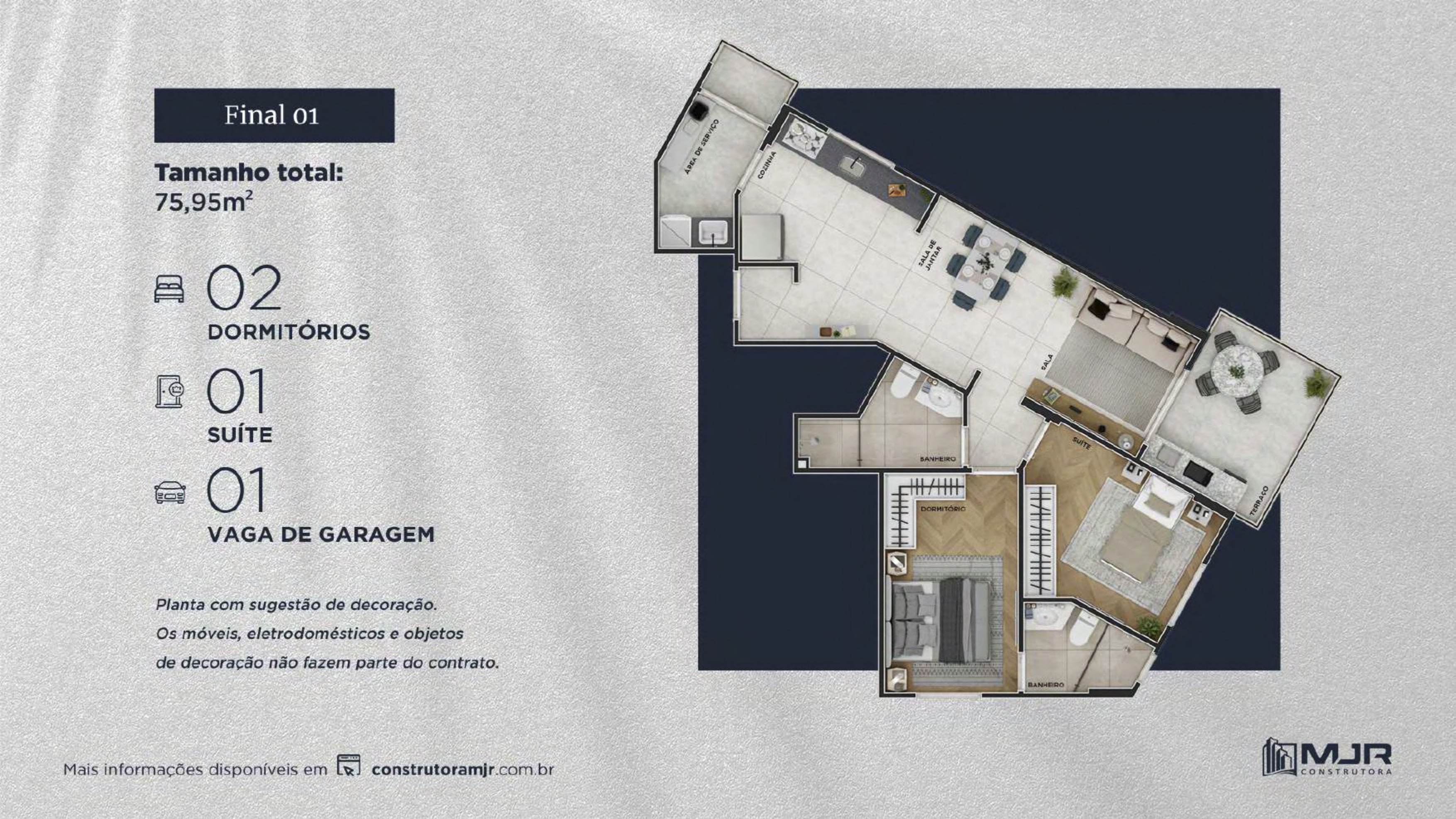 Planta Final 01 — 75,95 m²