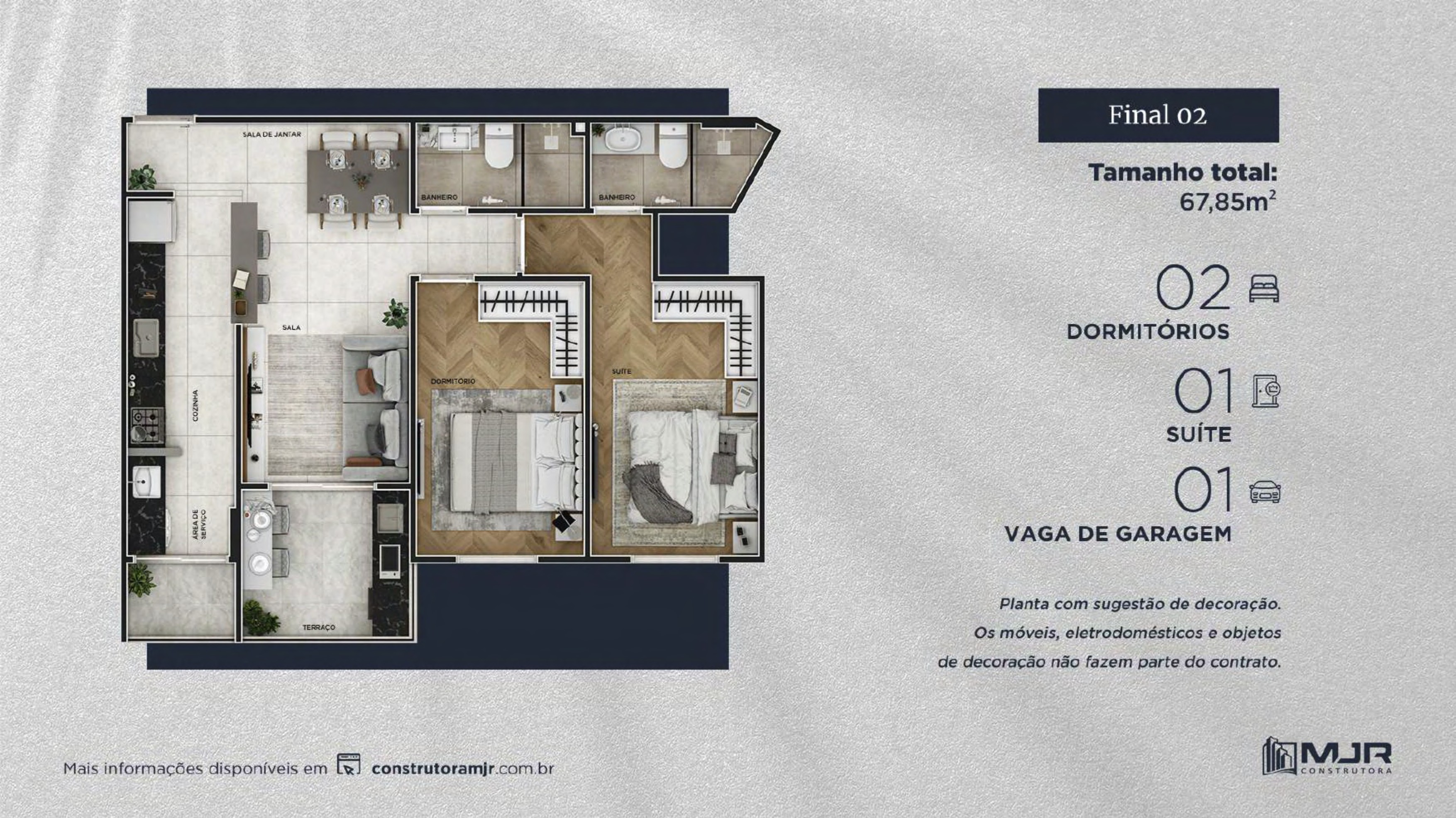 Planta Final 02 — 67,85 m²