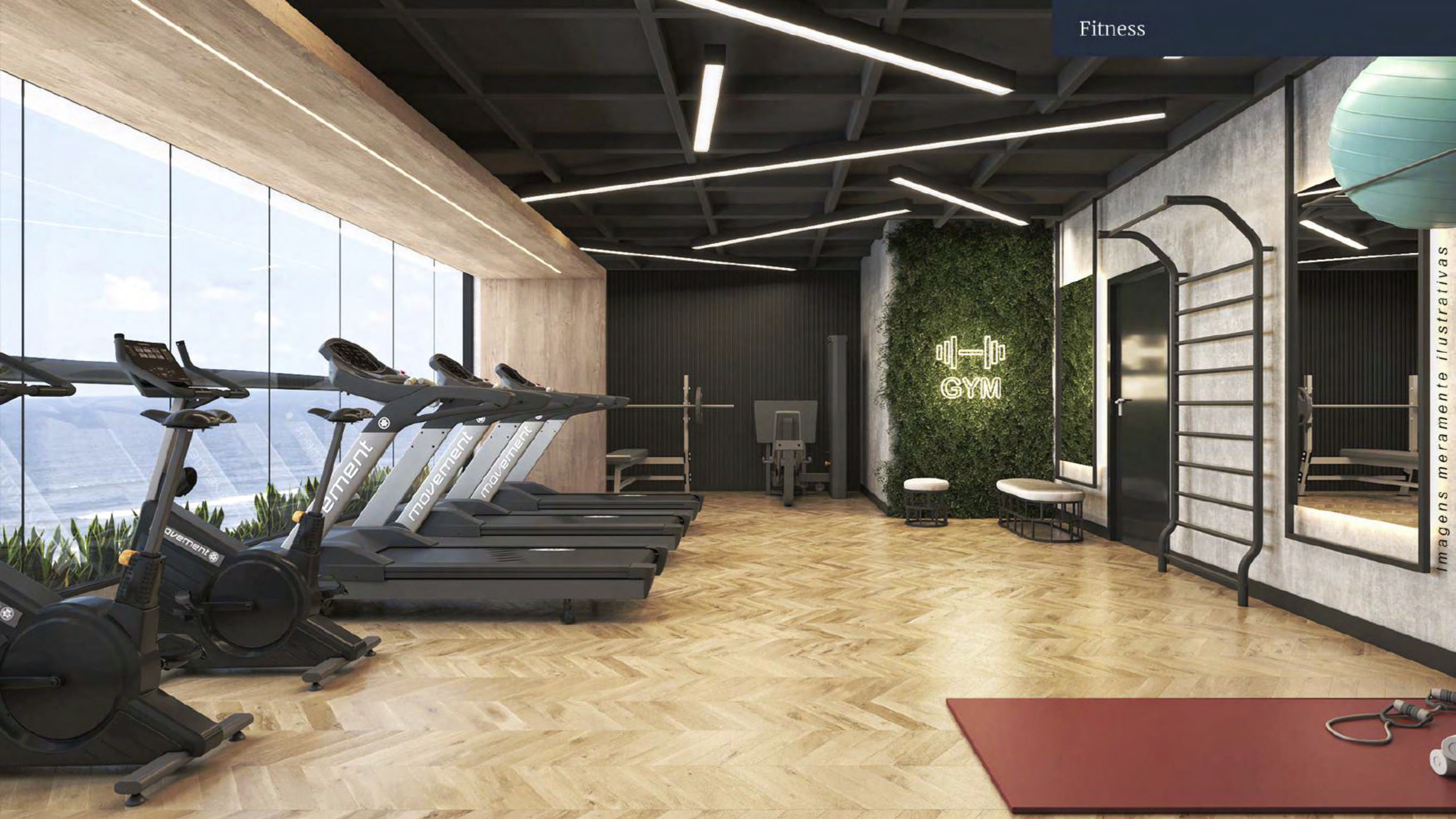 Espaço fitness completo